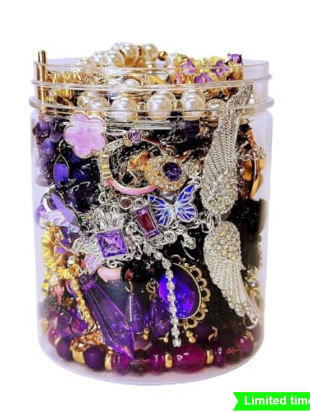 Mystery Jewelry Jar - 30 Piece Gothic Vintage Jewelry Gift Set